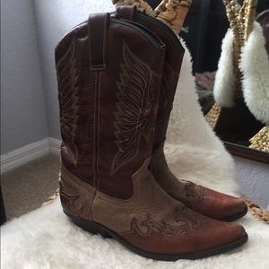 Ladies Leather Western Cowgirl Boots
